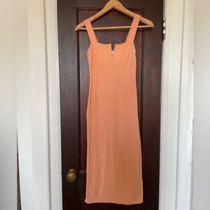Peach Mermaidcore Romantic Clean Girl Orange Fairycore Coquette Spring Sundress